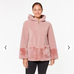 Koolaburra by UGG faux fur Hooded Fuzzy Jacket